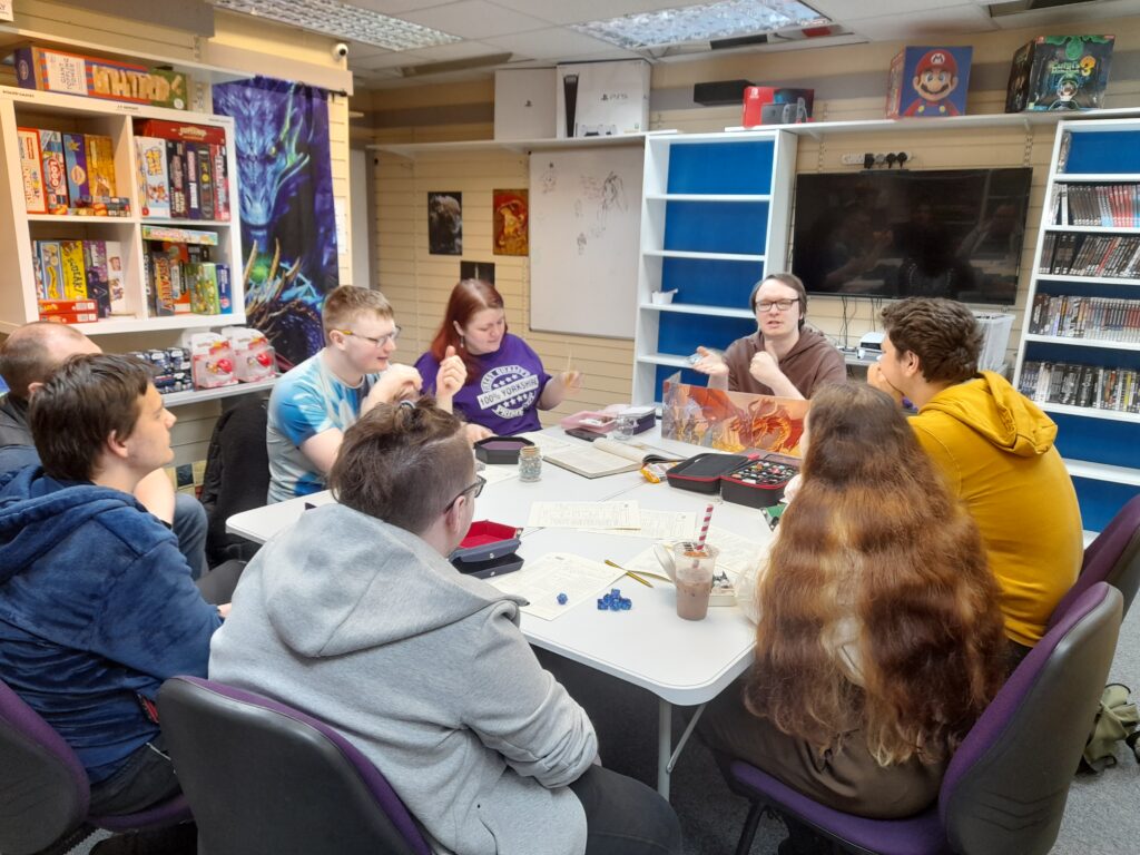 Dungeons and Dragons beginners learning about the morning quest from the Dungeon Master.