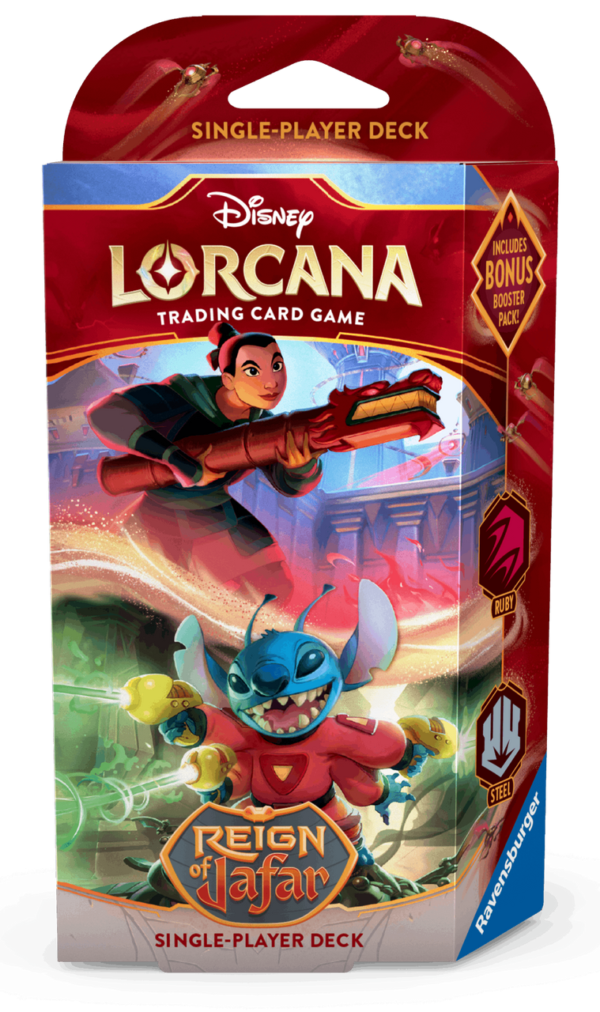 Disney Lorcana: Reign of Jafar Starter Deck - Ruby & Steel