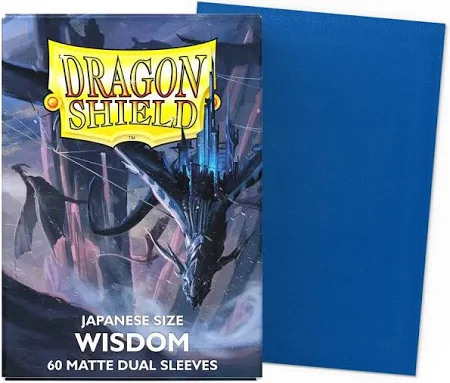 Dragon Shield - Dual Matte Japanese Size Sleeves 60pk - Wisdom Blue