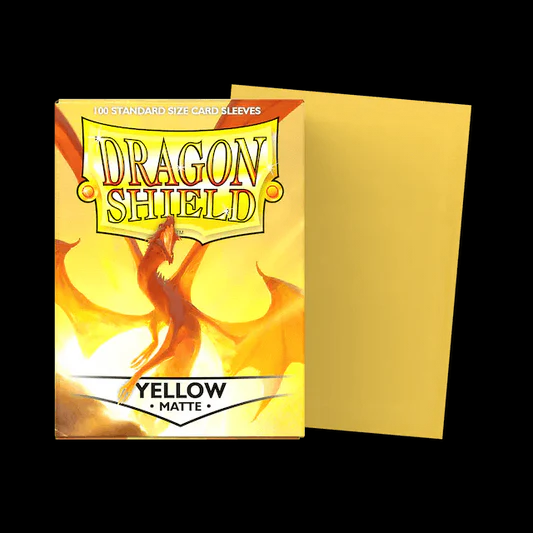 Dragon Shield - Dual Matte Standard Size Sleeves 100pk - Yellow