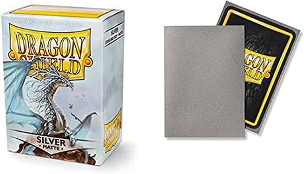 Dragon Shield - Matte Standard Size Sleeves 100pk - Silver