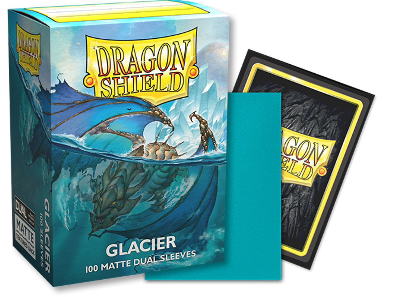Dragon Shield - Dual Matte Standard Size Sleeves 100pk - Glacier Miniom
