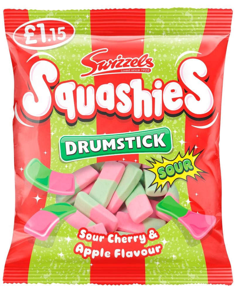 Swizzels Squashies Drumstick Sour Cherry & Apple Flavour 120g