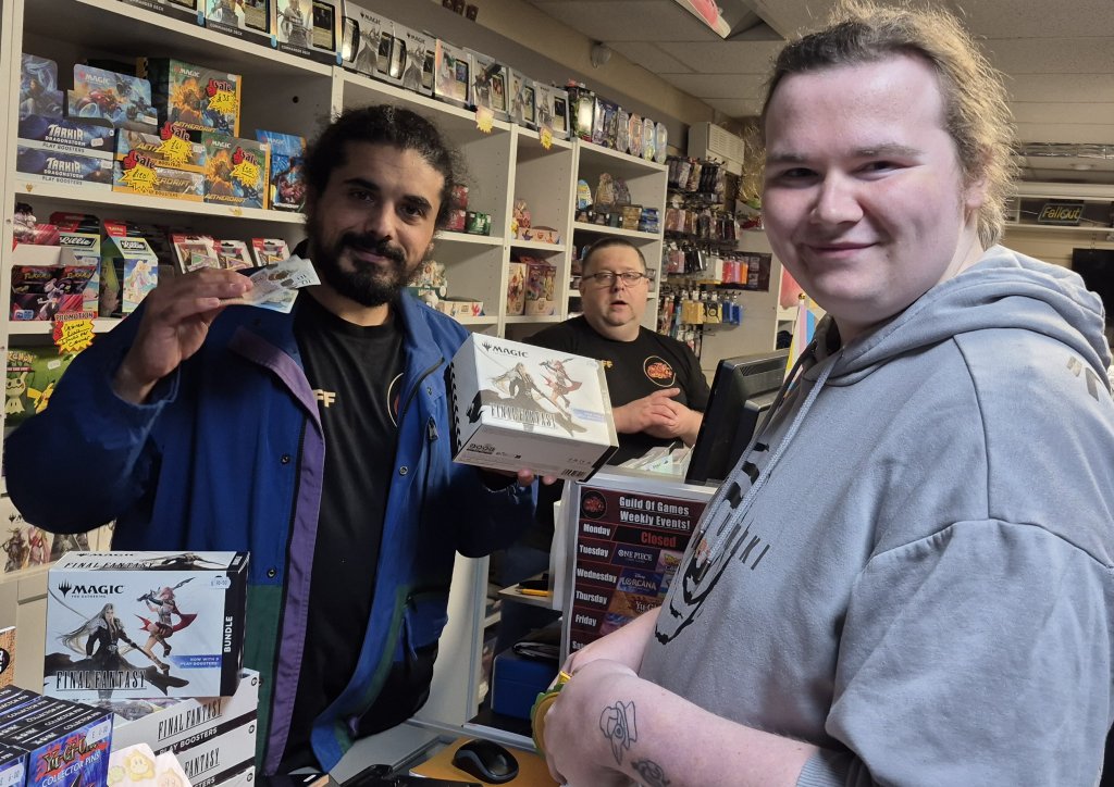 Max, the first person to get his hands on MTG Final Fantasy in South Yorkshire on 07/06/2025 00:00.