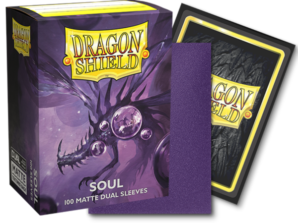 Dragon Shield - Dual Matte Art Standard Size Sleeves - Limited Edition Metallic Soul Purple