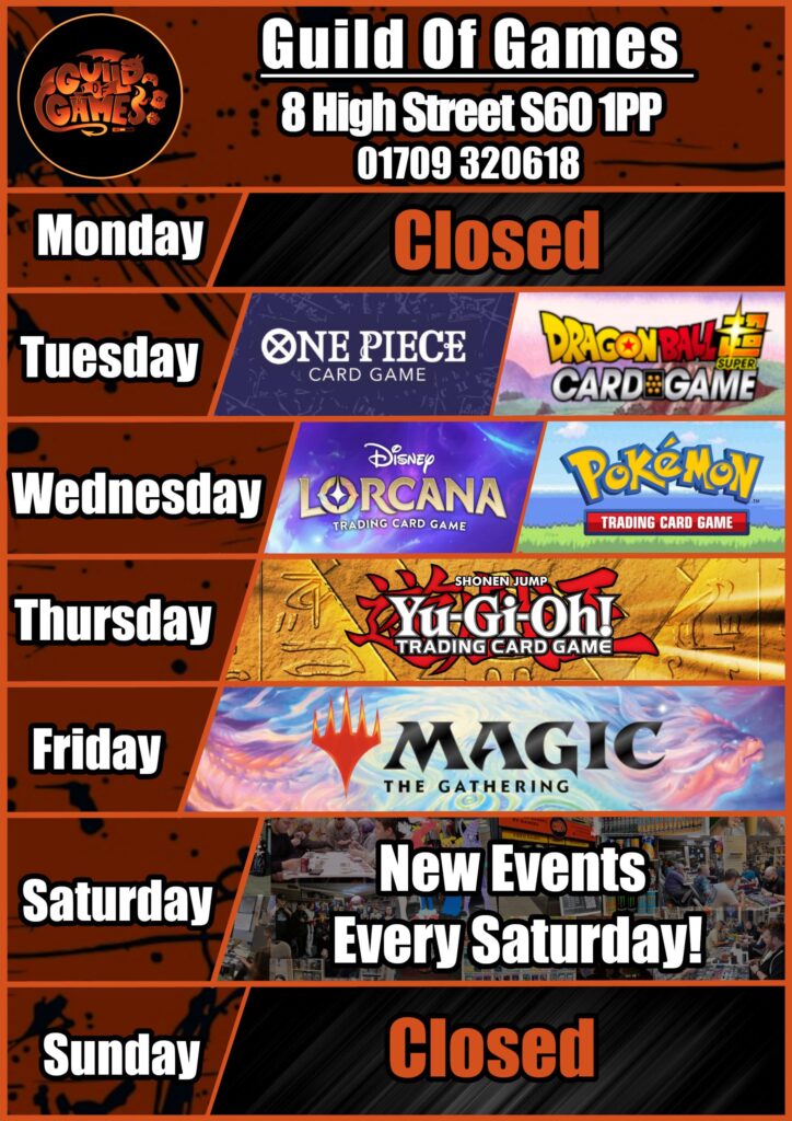 Guild of Games Weekly Fixtures