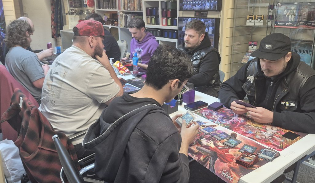 Eight of Twenty players in the Yu-Gi-Oh OTS Tournament at the Guild of Games on Thu 29/01/2026