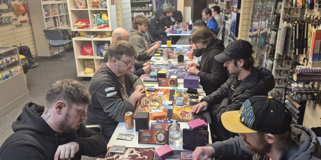 Round 3 in the Yu-Gi-Oh OTS Tournament at Guild of Games on Thu 26/03/2026