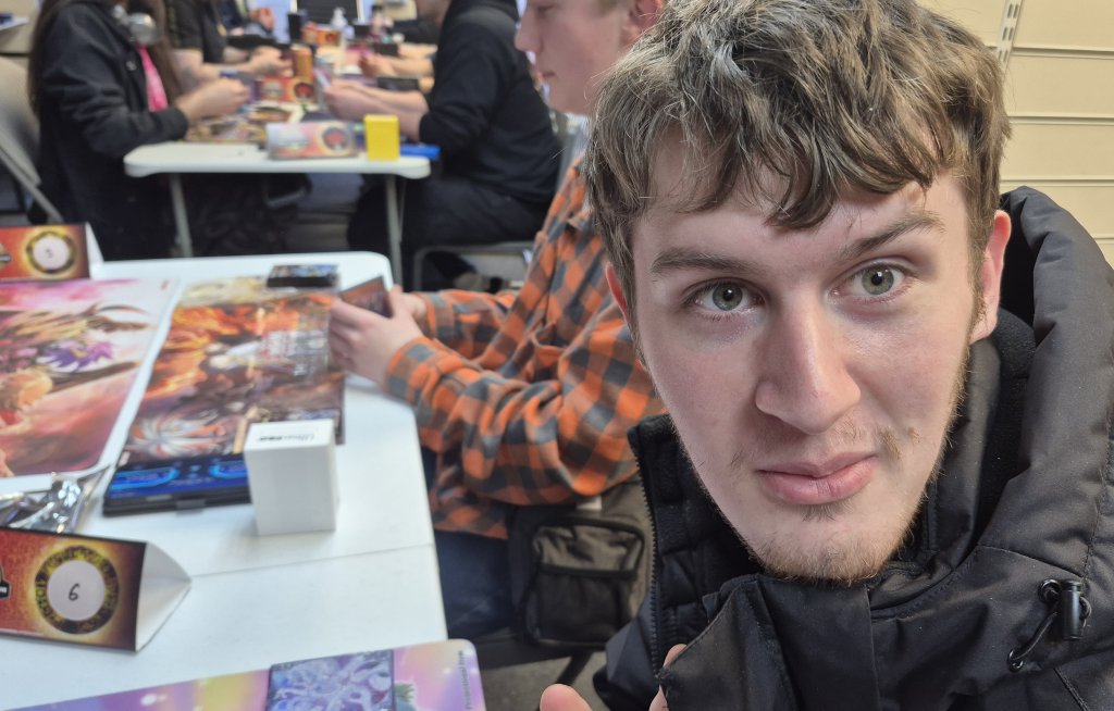 TJ duelling in Yu-Gi-Oh OTS Tournament on Thu 09/04/2026
