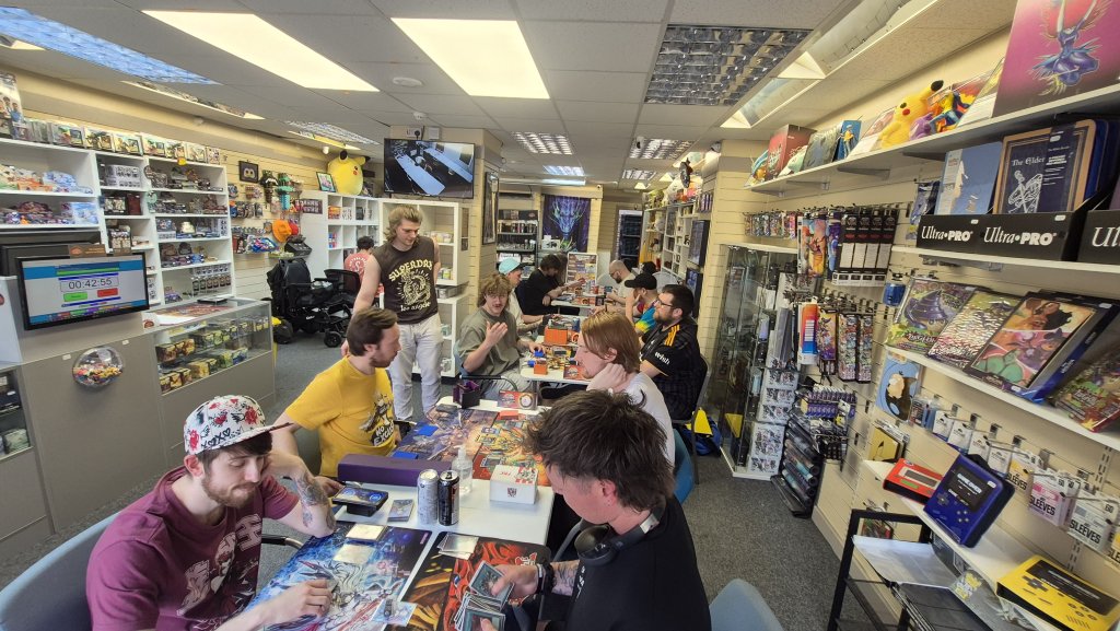 Yu-Gi-Oh OTS Tournament on Thu 28/05/2026 at Guild of Games with Judge, Kirk standing