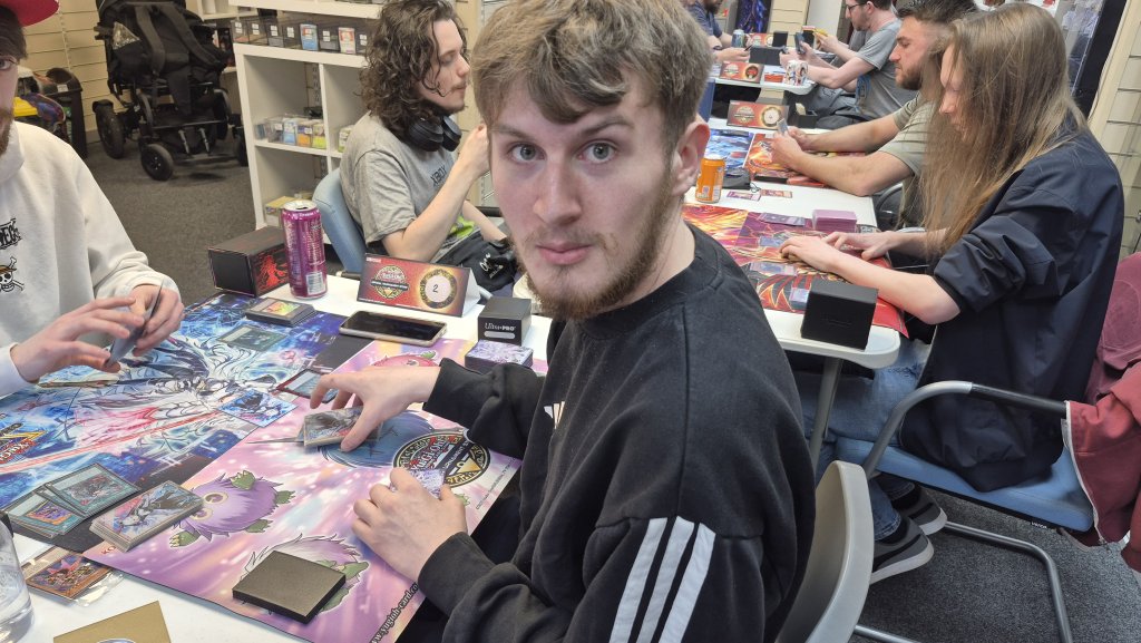 TJ taking part in the Yu-Gi-Oh OTS Tournament at Guild of Games on Thu 04/06/2026